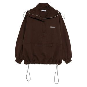 THE ATTICO Double-Breasted Structured Blazer Jacket with Peak Lapels Women BROWN